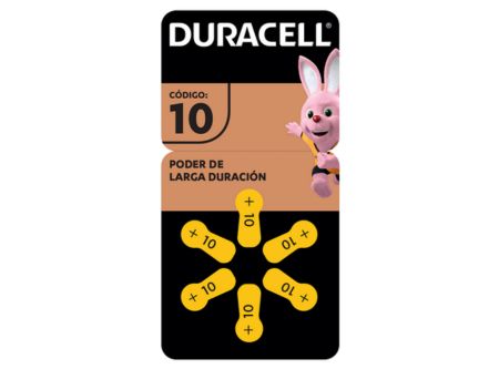  PILA AUDIOLOGICA 6 UN DURACELL D-10 