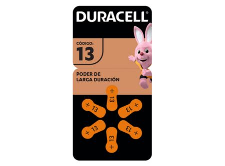  PILA AUDIOLOGICA 6 UN DURACELL D-13 