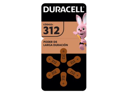  PILA AUDIOLOGICA 6 UN DURACELL D-312 