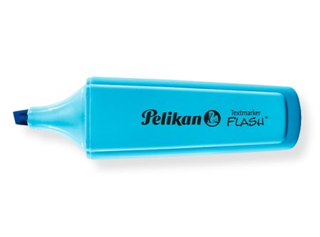  DESTACADOR PELIKAN FLASH AZUL MARCATEXTOS 