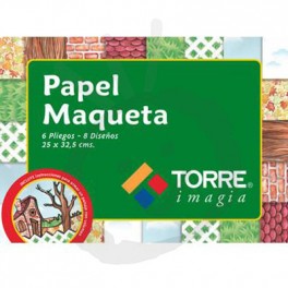  CARPETA ESCOLAR PAPEL MAQUETA 6 HJ. TORRE 