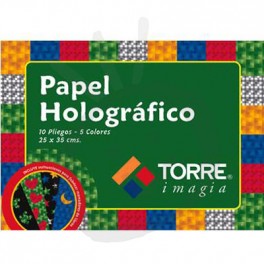  CARPETA ESCOLAR PAPEL HOLOGRAFICO 10 HJ. TORRE 