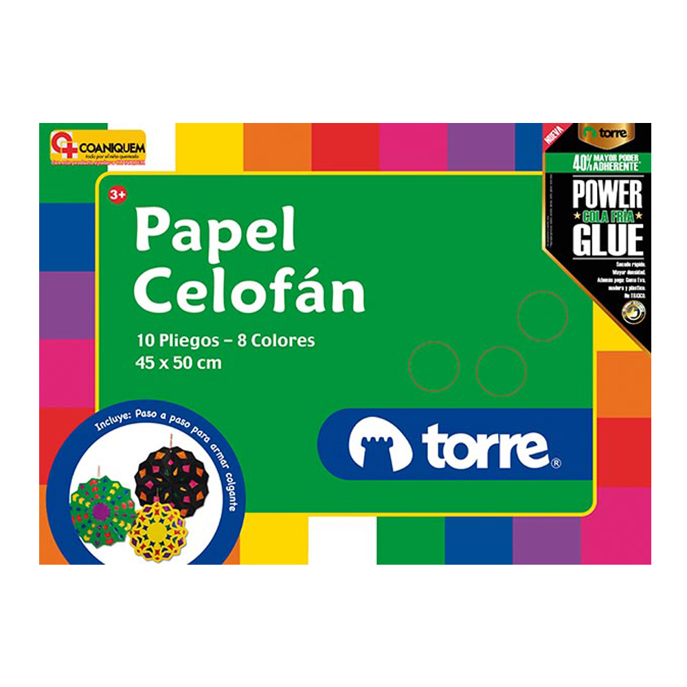  CARPETA ESCOLAR PAPEL CELOFAN 10 HJ. TORRE 