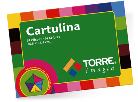  CARPETA ESCOLAR CARTULINA COLOR 18 HJ. TORRE 