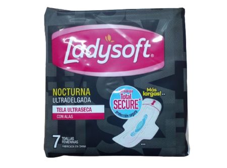  TOALLA HIG. LADYSOFT U/DELGADA X 7 UN NOCT U.SECA 