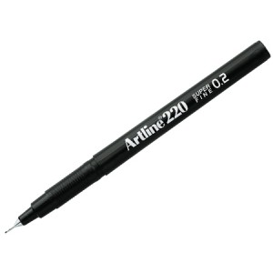  LAPIZ FIBRA  0.2 ARTLINE 220 NEGRO 