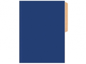  CARPETA PIGMENTADA CART. BRILLANTE BUHO AZUL OSCUR 