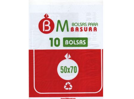  BOLSA BASURA 50 X 70 CM 10 UN 22 MC BM 