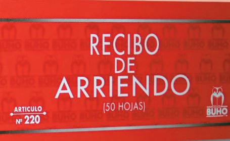  FORMULARIO RECIBO DE DINERO DUPLICADO 50 HJ. BUHO 