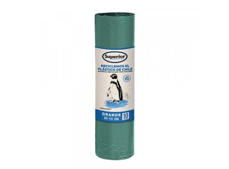  BOLSA BASURA 80 X 110 CM 10 UN SUPERIOR ROLLO 
