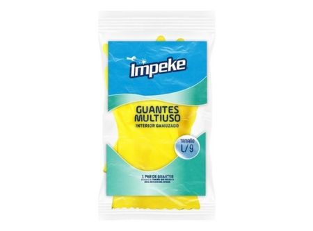  GUANTES LATEX M/USO IMPEKE AMARILLO L (PAR) 