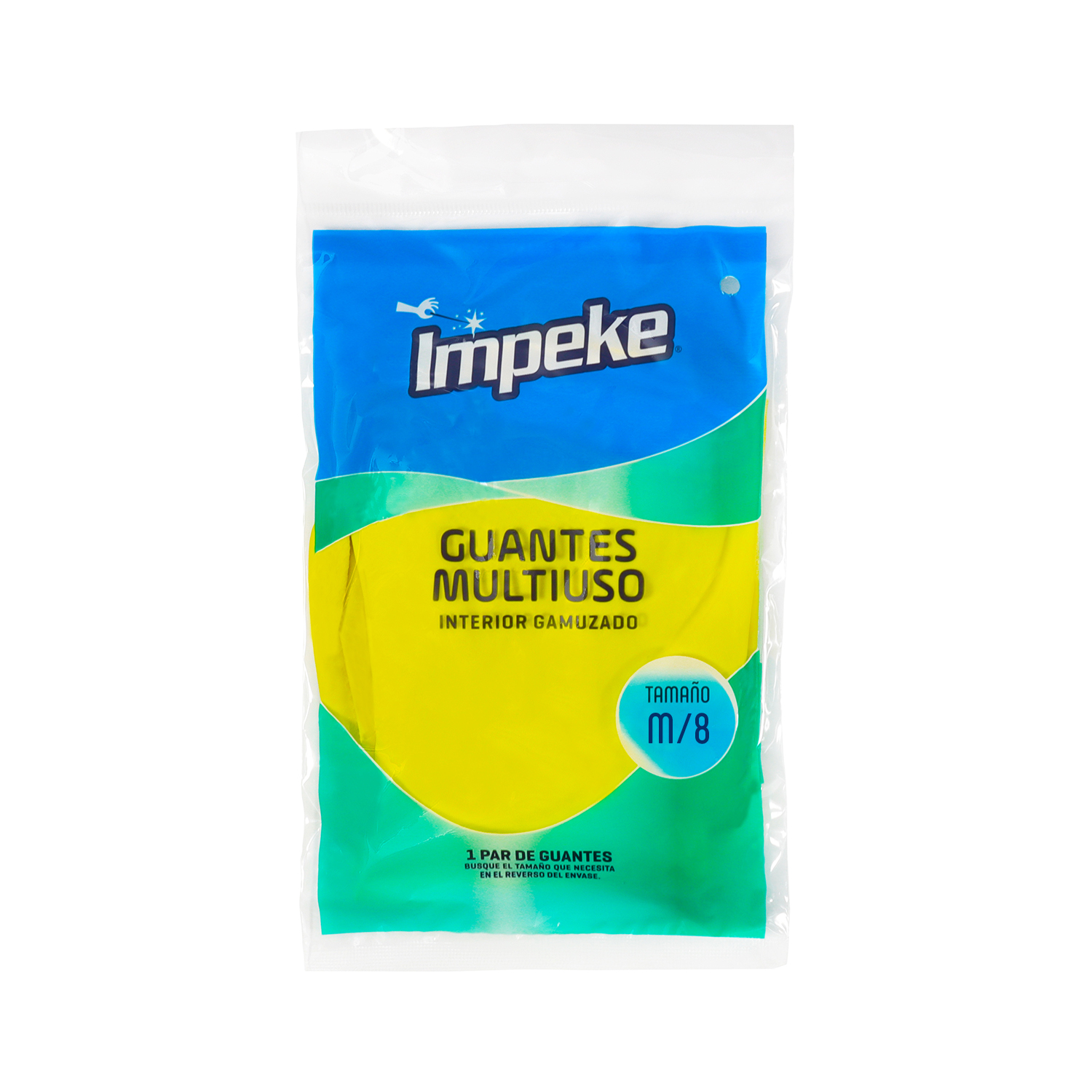  GUANTES LATEX M/USO IMPEKE AMARILLO M (PAR) 