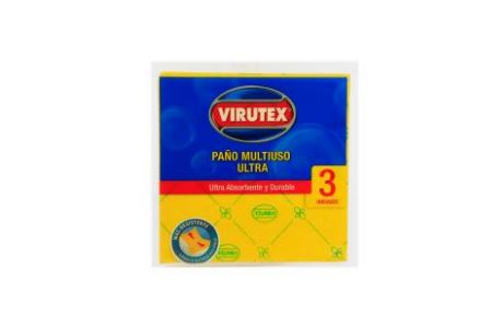  PANO MULTIUSO VIRUTEX ULTRA X 3 UN. 38 X 38 