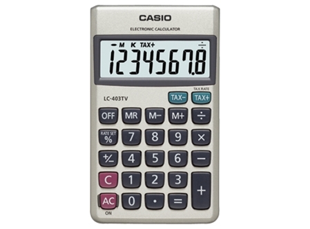  CALCULADORA BASICA BOLS. CASIO LC-403 