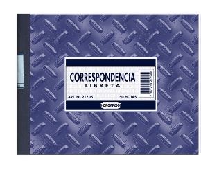  LIBRETA CORRESPONDENCIA  50 HJ. ORGAREX 21705 