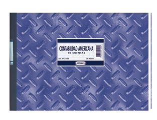  LIBRO CONTAB. AMERICANO 10CTS 50HJ ORGAREX 21400 