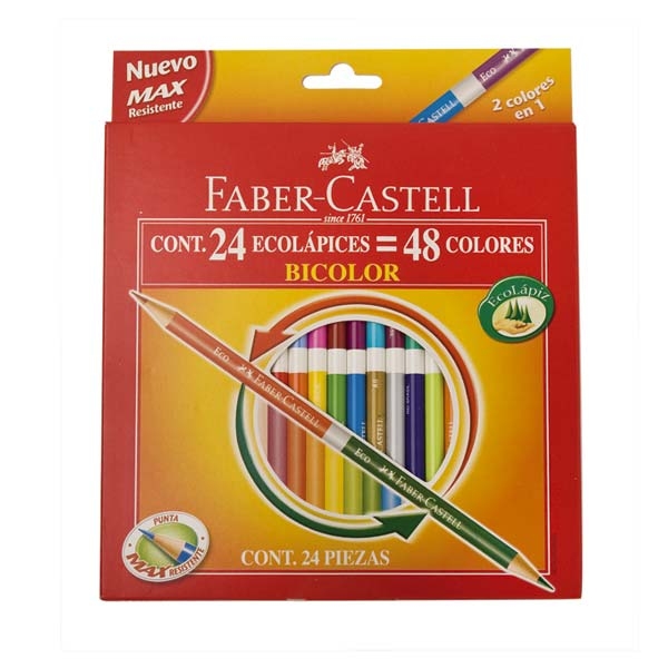  LAPIZ COLOR 24UN. HEXAGONAL ERGONOMICO 