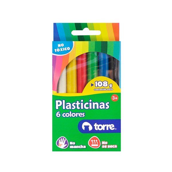  PLASTICINA  6 COLORES IMAGIA 