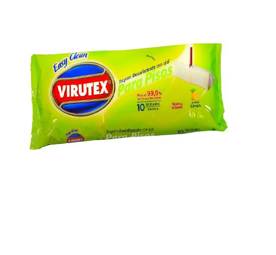  TRAPERO DESECH DESINFEC 10 UN C/OJAL VIRUTEX LIMON 