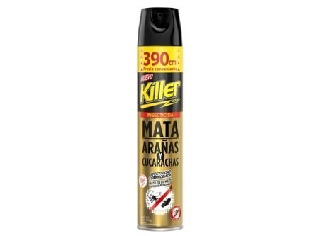  INSECTICIDA AEROSOL 390 CC KILLER ARAA CUCARACHAS 
