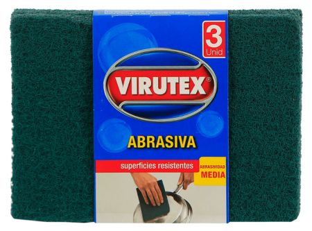  ESPONJA ABRASIVA FIBRA BONOBRIL X3 UN CLASICA 