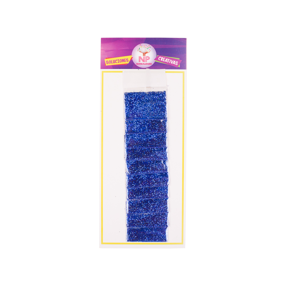  ESCARCHA COLOR 3GR X 10 UN AZUL 