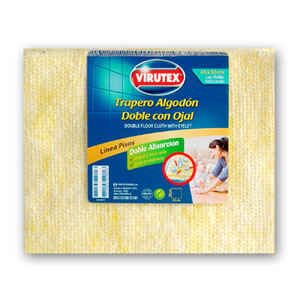  TRAPERO 50 X 45 ALGODON DOBLE C/OJAL VIRUTEX 