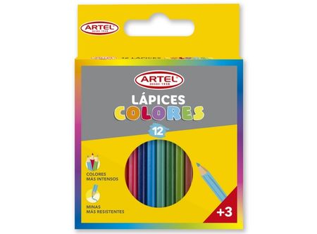  LAPIZ COLOR 12UN. CORTO ARTEL 