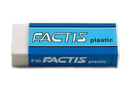  GOMA DE BORRAR PLAS. FACTIS C/FAJ. DP X 20 UND GDE 