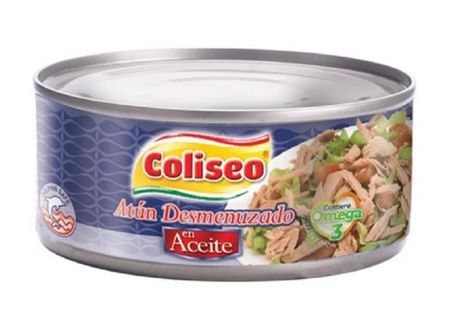  ATUN DESMENUZADO ACEITE 160 GR COLISEO 