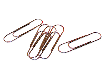  CLIPS METALICO 28MM PTA.REDONDA CJA 100UDS. 