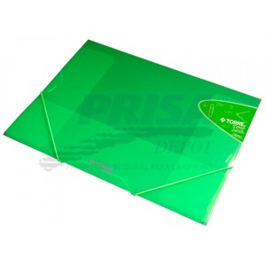  CARPETA C/ELASTICO OFICIO TRANSPARENTE TORRE 