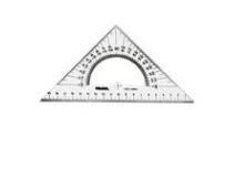 ESCUADRA PLASTICA 60o. X 25CM PROARTE 