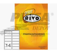  ETIQUETA LASER/INK  34X102-2C  50HJ RIVO 14 ET.HJ* 