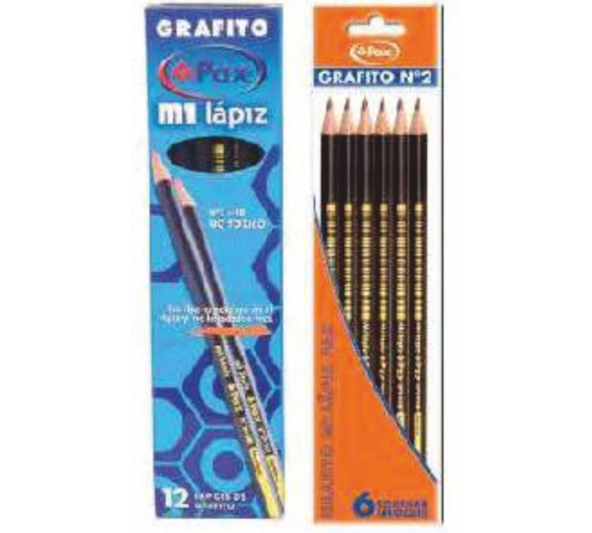  LAPIZ GRAFITO N/2. REDONDO PAX X 6 UN S/GOMA** 
