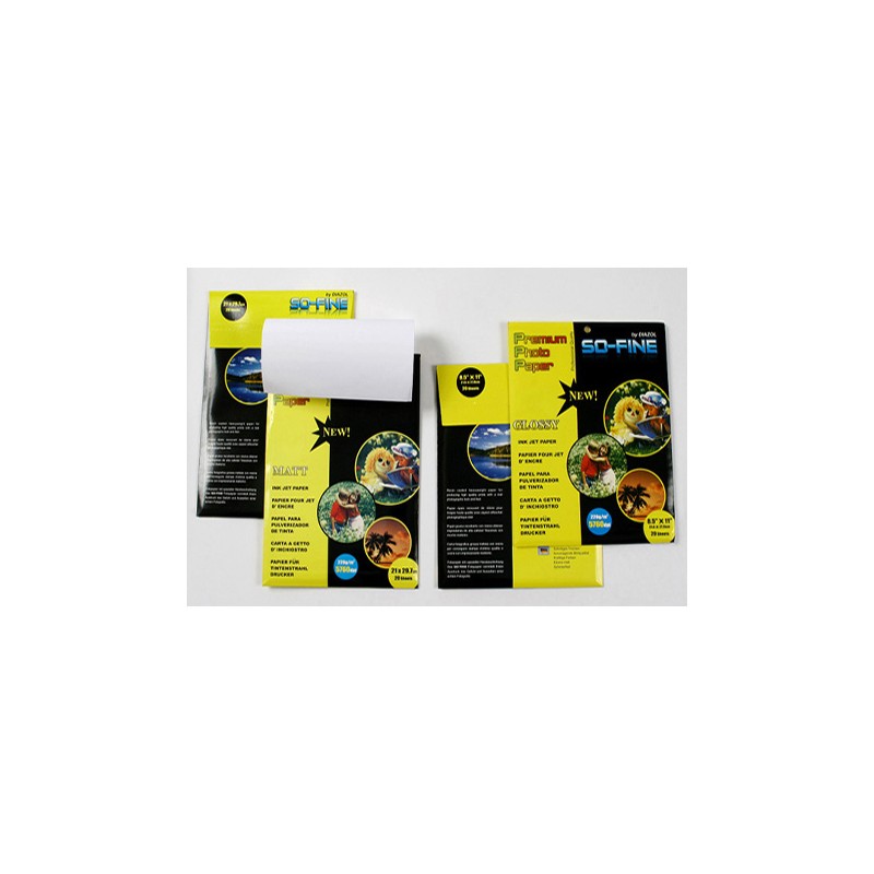 PAPEL FOTOGRA CARTA 120GR 20 HJ.GLOSSY DIAZOL 