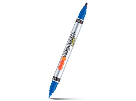  MARCADOR PERMAN.MON-AMI DOBLE PTA.FINA-MEDIA AZUL 