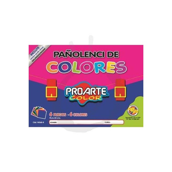  CARPETA ESCOLAR PAO LENCI 6 COL. PROARTE 