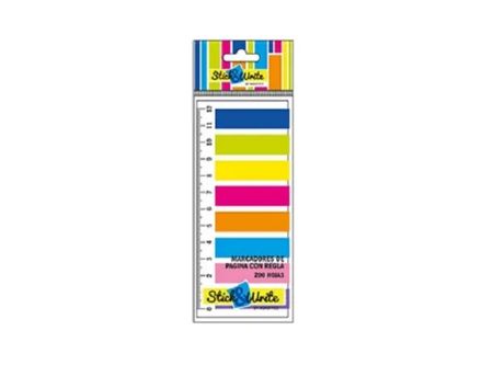  BANDERITAS CON REGLA STICH & WRITE 200HJ X8 COLORE 