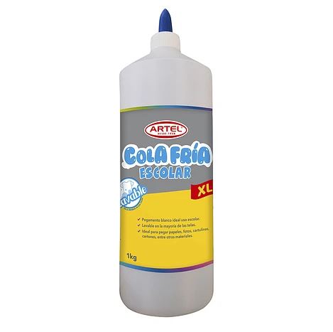  ADHESIVO COLA FRIA ESCOLAR XL 1 KG. ARTEL 