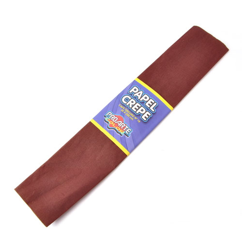  PAPEL CREPE 10 PLIE 50 X 200 CMS PROARTE CAFE CLAR 