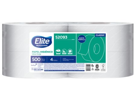  PAPEL HIG. 4 ROLLOS 500 MT. H/S ELITE ECONOMICO 