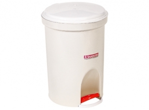  BASURERO C.PEDAL 13.5 LTS 27X25X37 BEIGE SR 