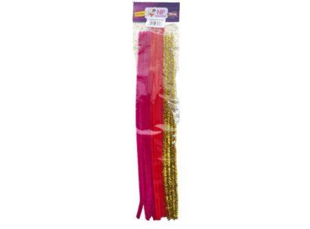  LIMPIA PIPAS 30 CM SET 12 UN  COLORES 