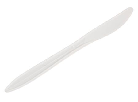  CUCHILLO PLASTICO BLANCO X 100 UN TEMUPACK 