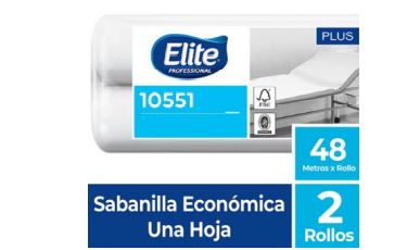  SABANILLA ELITE BLANCA 2 ROLL 50 CM X 48 MT 