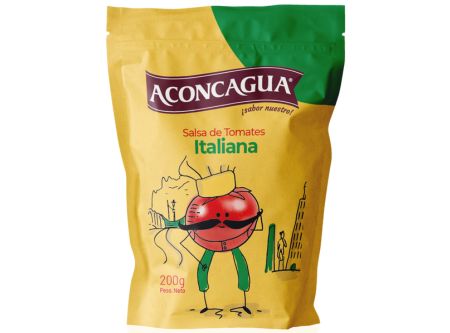  SALSA TOMATE 200 GR ACONCAGUA ITALIANA DOYPACK 