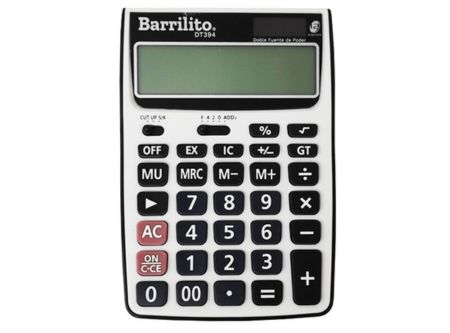  CALCULADORA BASICA ESCR/S BARRILITO 12DIG DT394 