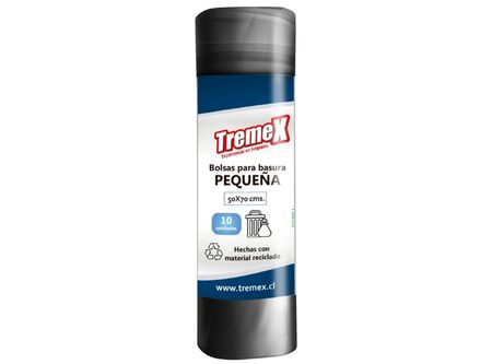  BOLSA BASURA 50 X 70 CM 10 UN TREMEX ECOACTIVA 