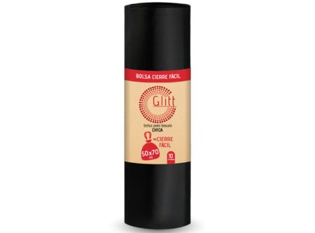  BOLSA BASURA C/FACIL 50 X 70 10 UN ROLLO GLITT 